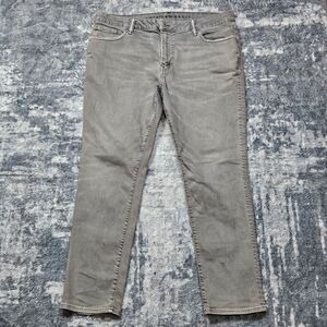 American Eagle Jeans Mens 36x30 Gray Slim Straight Next Level Flex Stretch Denim